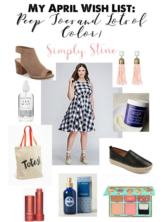 My April Wish List: Peep Toes and Lots of Color