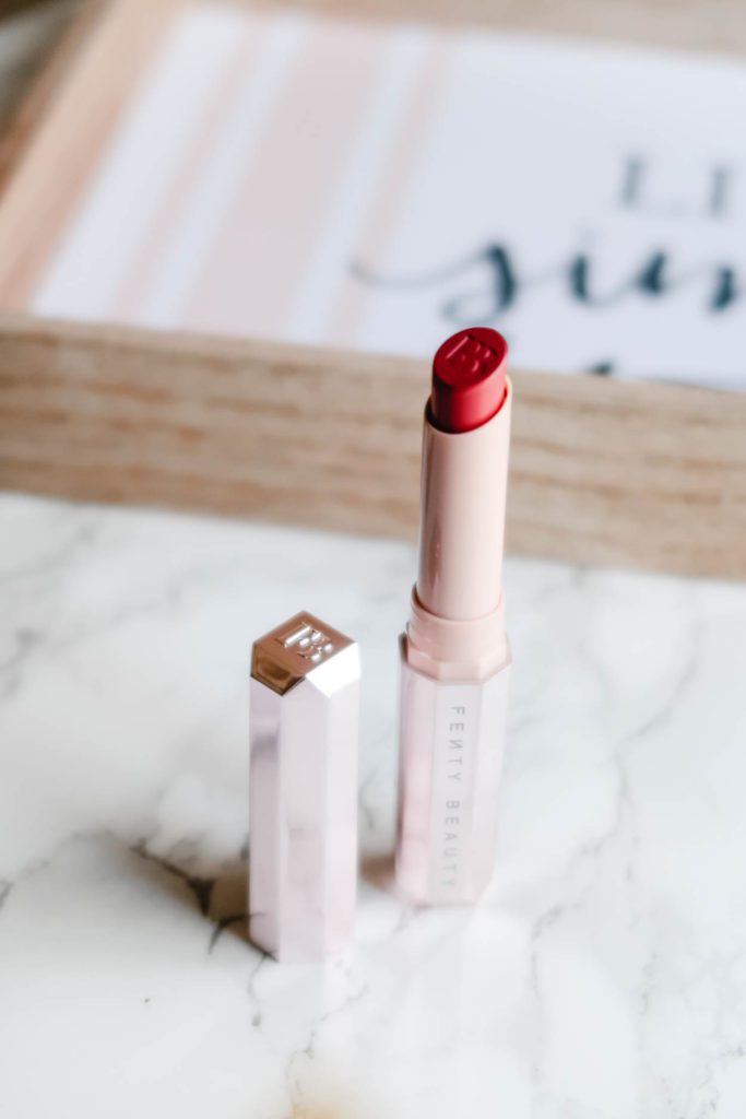 Review: Fenty Beauty Mattemoiselle Lipstick In 'Spanked' — Glossip Girl