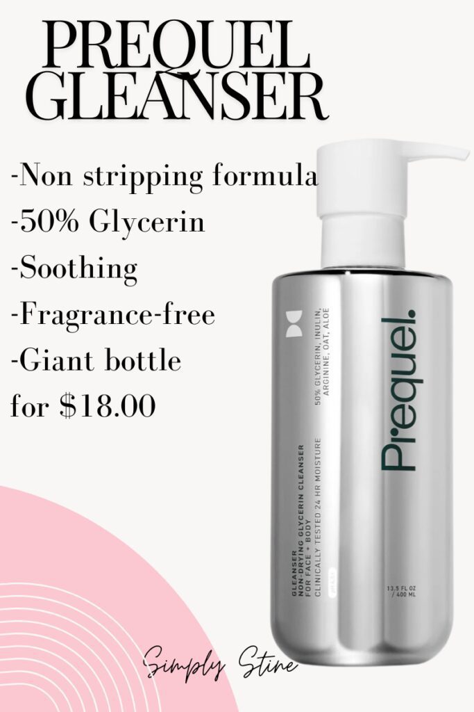 Prequel Gleanser facial cleanser 